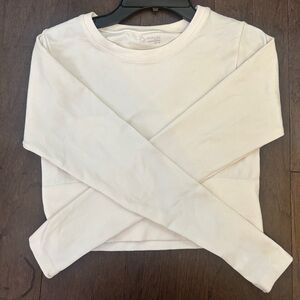 White Long Sleeve Crewneck by Offline